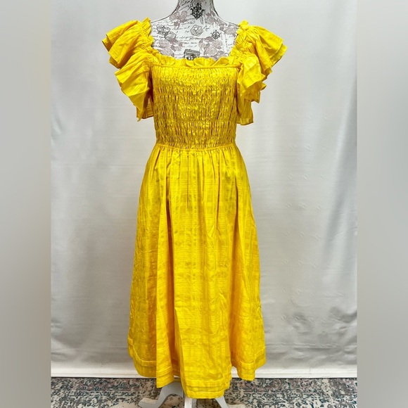 Banana Republic Sunlit Yellow Midi Dress - Picture 4 of 15